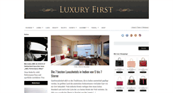 Desktop Screenshot of luxury-first.de